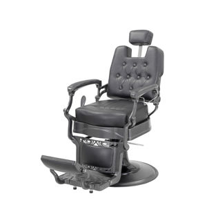 Chaise de barbier <span class=keywords><strong>vintage</strong></span> antique avec dossier carré, design luxueux, fonction inclinable, cuir synthétique pour équipement de <span class=keywords><strong>salon</strong></span> de beauté - Product Image 1