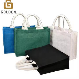 도매 사용자 정의 로고 저렴한 천연 삼베 린넨 황마 토트 백 프로모션 선물 결혼식 - Product Image 6