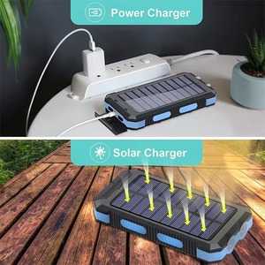พาวเวอร์แบงค์ LED ขายดี ความจุ 20000mAh พร้อมไฟฉาย พลังงานแสงอาทิตย์ สำหรับสถานีพลังงานกลางแจ้ง - Product Image 2