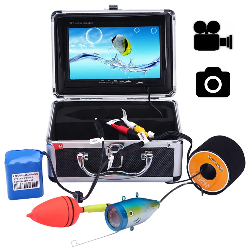 7Inch/ 9 inch Lcd Screen Take Video 1000Tvl Lines Underwater Camera Mounting Accessories Commercial Professional Fish Finder