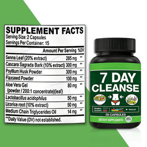 Suplemento Detox de 7 Días para la Grasa Abdominal, Limpieza Interna a Base de Plantas para el Alivio de la Hinchazón, MOQ Bajo - Product Image 4