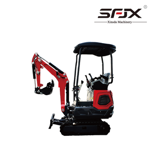 Miniexcavadora SFJX Roja, Maquinaria de Construcción Hidráulica - Product Image 5