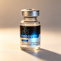 Etiquetas de Vinilo Resistentes al Calor con Textura Plateada, Personalizadas y de Primera Calidad, con Logotipo Imprimible en Dorado y Plateado para Péptidos de 3ml/5ml/10ml