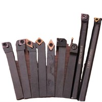 Porte-outil de tournage CNC, couteau de tournage externe pour filetage, ensemble d'outils de coupe pour tour avec carbure
