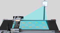 Plotter de Corte de Tela de Gran Formato AOL Preciso con Proyector