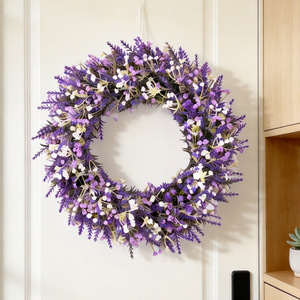 Corona de Lavanda con Flores Artificiales de 10cm o Menos, Estilo Natural, Decoración para Bodas, Reutilizable, Decoración para Exteriores e Interiores - Product Image 3