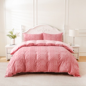 Parure de lit en jacquard à texture ondulée et entretien facile - Housse de couette et taies d'oreiller 110 <span class=keywords><strong>GSM</strong></span> pour rehausser votre chambre - Product Image 5