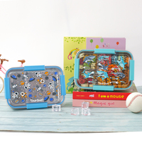 1200ml grande taille mignon enfants école boîte à lunch sans BPA étanche en acier inoxydable enfants boîte à lunch Bento boîte à lunch