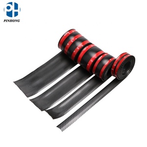 Carbon Fiber Rubber <strong>Car</strong> <strong>Door</strong> Entry Sill Guard Scuff Plate <strong>Protectors</strong> 3CM/5CM/7CM/10CM Thick Front Rear Bumper Seal Body Kits - Product Image 4