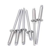 Rivets aveugles en acier inoxydable DIN7337, rivets aveugles personnalisés, vente en gros, rivets à tête dôme étanche en aluminium