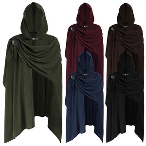 Cape de pirate personnalisée 100% polyester, impression numérique, longue, à capuche, costume de cosplay, Halloween, fabricant OEM, pour homme adulte - Product Image 2