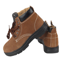 Zapatos de Seguridad para Soldadura SAFEMAN K7517 Resistentes al Calor, con Puntera de Acero y Suela de Goma, Calzado Industrial para Altas Temperaturas
