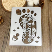 Matrice de découpe en métal en forme de semelle de pied pour albums photo DIY, boîtes cadeaux, cartes en papier, cartes de vœux et scrapbooking