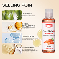 UUKKG Huile Corporelle Portable 100ml Personnalisable à la Formule Sur Mesure, Huile de Massage Éclaircissante au Curcuma, Vitamine C, Noix de Coco et Rose, Vente en Gros
