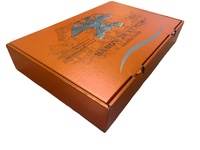 Boîte cadeau pliante en papier kraft pour 6 bouteilles de vin avec logo personnalisé, doublure en éponge, fermeture magnétique, emballage jetable