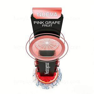 Stands d'exposition originaux et accrocheurs avec étagères latérales, présentoirs métalliques sur pied pour kiosque de vente au détail de produits de luxe pour la peau et les cosmétiques - Product Image 4