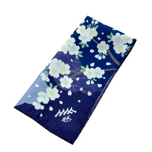 Bandane quadrate floreali blu con motivo <span class=keywords><strong>giapponese</strong></span> e atmosfera autunnale e invernale molto fotogenica - Product Image 2