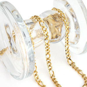 Cadena Cubana de Acero Inoxidable 3:1, Alambre Cuadrado Color Dorado, Collar Unisex de Moda, Joyería DIY H1658 - Product Image 4