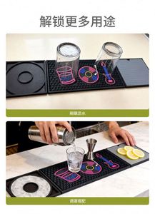 New Cross-border Soft Rubber <b>bar</b> Draining Kitchen <b>Mat</b> <b>bar</b> <b>Mat</b> Non-slip Heat-insulating Thickened Personalized PVC Decorative <b>Mat</b> - Product Image 3