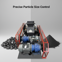 Concasseur à double rouleau JUYU 400x600 pour charbon, argile et minerai |   Débit réglable 0-20 mm |   Coque de rouleau résistante à l'usure |   2-200t/h