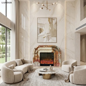 <span class=keywords><strong>Cheminée</strong></span> en marbre rouge <span class=keywords><strong>de</strong></span> Brescia <span class=keywords><strong>de</strong></span> Lander Store pour salon, <span class=keywords><strong>cheminée</strong></span> en marbre naturel - Product Image 1