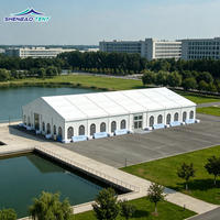 Tente d'exposition extérieure imperméable à double couche pour 500 personnes, idéale pour les mariages, les églises, les festivals, avec fenêtre en PVC transparente, à vendre