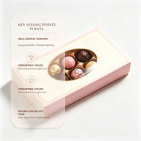 Boîte cadeau pliante personnalisée en papier pour l'emballage de chocolats et de produits de boulangerie