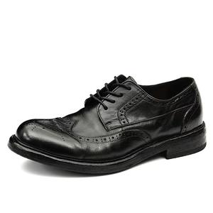 Chaussures en cuir classiques pour hommes, à semelles épaisses et talons surélevés, chaussures tendance pour hommes à semelles rouges, nouveau style - Product Image 4