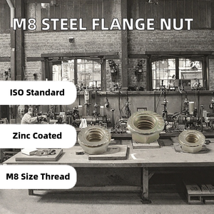 Tuerca de Brida de Acero para Industria Pesada, Fabricada en China, M8 5077, Zincada y Niquelada, para Pernos de Ranura en T, Ensamblaje de Aluminio y Acero Inoxidable - Product Image 2