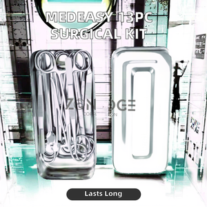 Kit de Instrumentos Quirúrgicos de Acero Inoxidable de 13 Piezas Medeasy Basic Minor Surgery Dressing Box, Fuente de Alimentación Manual - Product Image 3