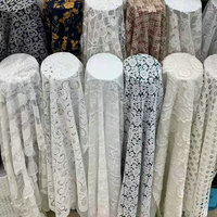 Tissu en polyester de haute qualité, multicolores, personnalisé, soluble dans l'eau, dentelle plate, broderie
