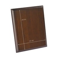 Boîte à plaques en noyer 180x230, vitrine verticale, rangement pour artisanat en bois