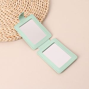 Portable Folding With Pu Leather Case Pocket Cosmetic Double Sided 1X/2X <b>Mirror</b> for Makeup - Product Image 5