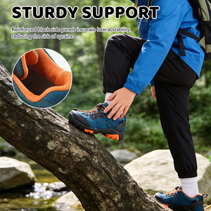 Logo Kustom Grosir Sepatu Pendakian <span class=keywords><strong>Gunung</strong></span> Anak Unisex Usia 3~12 Tahun Tahan Lama Anti Tusuk untuk Aktivitas Luar Ruangan - Product Image 4