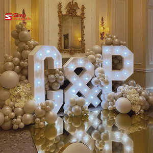 <span class=keywords><strong>Letras</strong></span> LED de 3 y 4 pies con la palabra MR&MRS para propuestas de matrimonio y eventos, de Wedding Factory - Product Image 4
