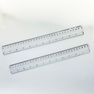 Regla de Plástico Duro Transparente de Alta Calidad de 12 Pulgadas (30 cm) para Uso Escolar y de Oficina - Product Image 3