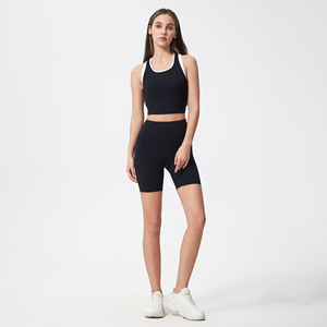 Nouveauté été Short de yoga pour femme anti-effet camel toe, effet ventre plat, rehausseur de fessiers, amincissant, pour <span class=keywords><strong>cyclisme</strong></span>, fitness et entraînement - Product Image 1