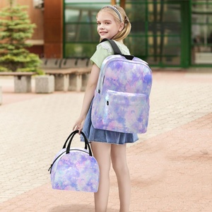 Nuevas Mochilas Escolares con Loncheras, Mochila Tie Dye Lila y Rosa, Set de Mochila para Niñas, Lonchera Infantil, Sets de Mochilas Escolares para Niños - Product Image 5