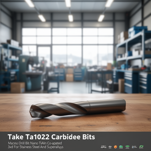 Foret en carbure Ttake Ta1022 avec revêtement Nano TiAln 3Xd pour l'acier inoxydable et les superalliages - Product Image 3
