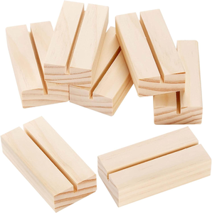 Supports de cartes de visite en bois massif pour la vente en gros - Product Image 6