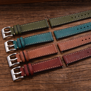 Cinturino Juelong <span class=keywords><strong>Vintage</strong></span> da Uomo per Orologio 20mm 22mm in <span class=keywords><strong>Pelle</strong></span> Pueblo Italiana - Product Image 1