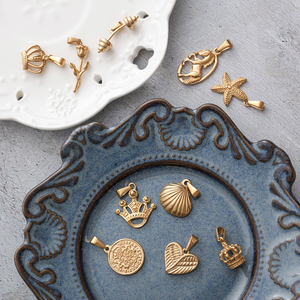 Custom 316L Aço Inoxidável North Star Charm Angel Crown Pingentes Para <span class=keywords><strong>DIY</strong></span> Jóias Fazendo 18k Gold <span class=keywords><strong>Crucifix</strong></span> Pingente Cruz Para Homens - Product Image 3