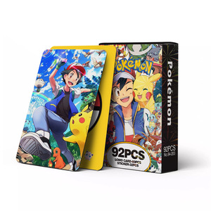 92 cartes de vœux, cartes LOMO d'anime de dessin animé Pikachued, autocollants <span class=keywords><strong>photo</strong></span>, coffret holographique - Product Image 5