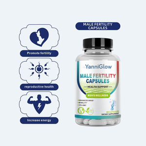 YanniGlow OEM ODM Natuurlijke Mannelijke Vruchtbaarheidscapsules Ondersteunen Hormonale Balans & Reproductieve Gezondheid 60 stuks - Product Image 5