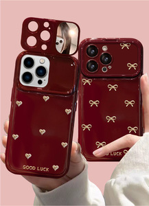 <span class=keywords><strong>Coque</strong></span> de téléphone en silicone avec nœud papillon et cœur, style Nouvel An 2026, pour iPhone 17, 15 Pro Max, 16, pour filles - Product Image 2