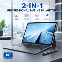 Ordinateur portable tactile 2-en-1 de 14 pouces, tout neuf, Intel N95 Quad Core 3,46 GHz, 12 Go de RAM LPDDR4, Windows 11 Home, SSD, métal