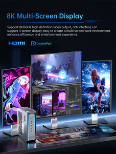 มินิพีซีเกมมิ่งทรงพลัง ระบายความร้อนด้วยน้ำ ใช้ซีพียู Core i9 14900KF 24 คอร์ 32 เธรด พร้อมการ์ดจอ RTX 5070 หน่วยความจำ 2*DDR5 96GB ระบบจัดเก็บข้อมูล NVME4.0 รุ่น PC SL800 มินิพีซี I9 สำหรับเล่นเกม - Product Image 4