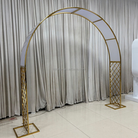 Arche de mariage romantique avec décor floral pour fête de mariage, banquet, scène d'événement, accessoires de décoration personnalisés en gros