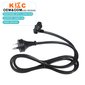 Australia AC <b>Power</b> Cord, Right Angle IEC320 C13 to AU 3 Pin Plug, <b>Power</b> <b>Cable</b> for PC PSU Host, OEM B2B Wholesale Cord - Product Image 1