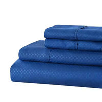 Parures de lit de luxe en microfibre pour hôtels, draps rafraîchissants, ensembles de taies d'oreiller, draps rayés, vente en gros
